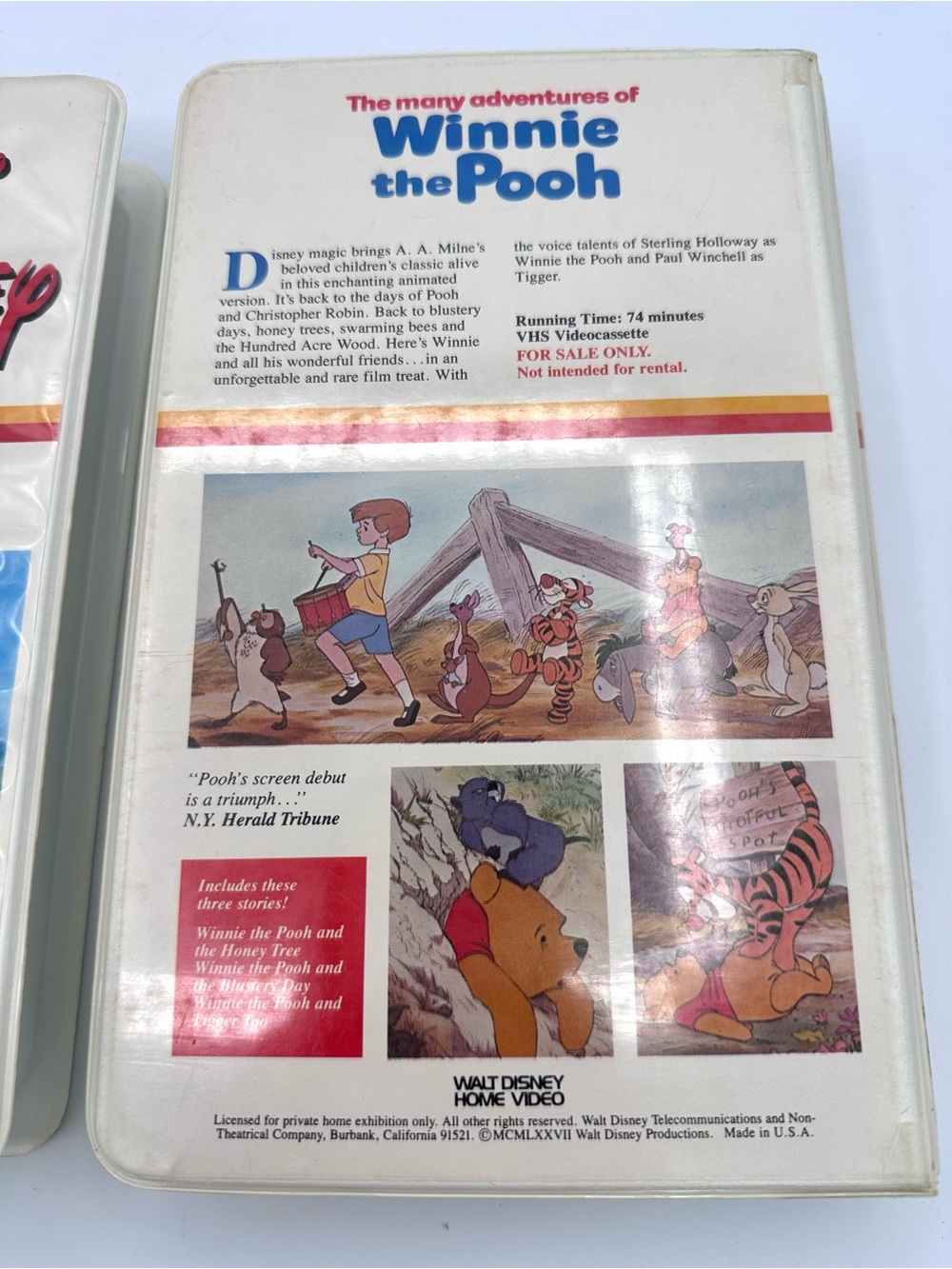 Winnie the Pooh VHS Clamshell Walt Disney - Picture 3 of 11